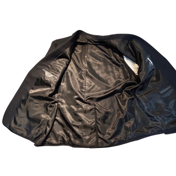 NEW Geoffrey Beene Tompkins Mens Black Tompkins Suit 2 Piece Garment 50 Reg 45W - Picture 12 of 16